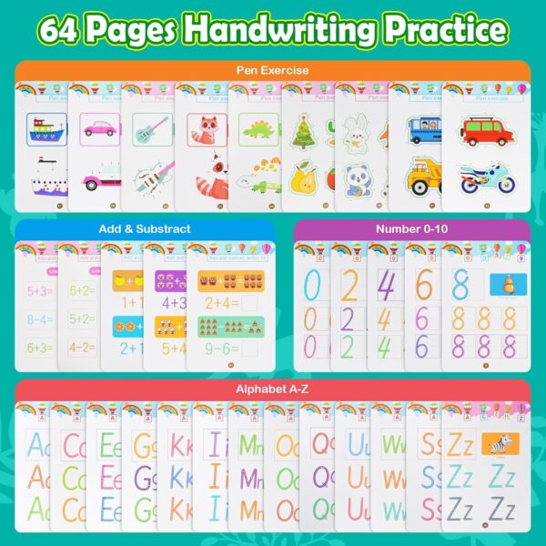 Busy Book for Toddlers, Preschool Learning Activities with Handwriting Practice Book, Montessori Toys, Learning & Educational Toys, Christmas Birthday Gift for Kids Girl Boy Preschool - Image 4