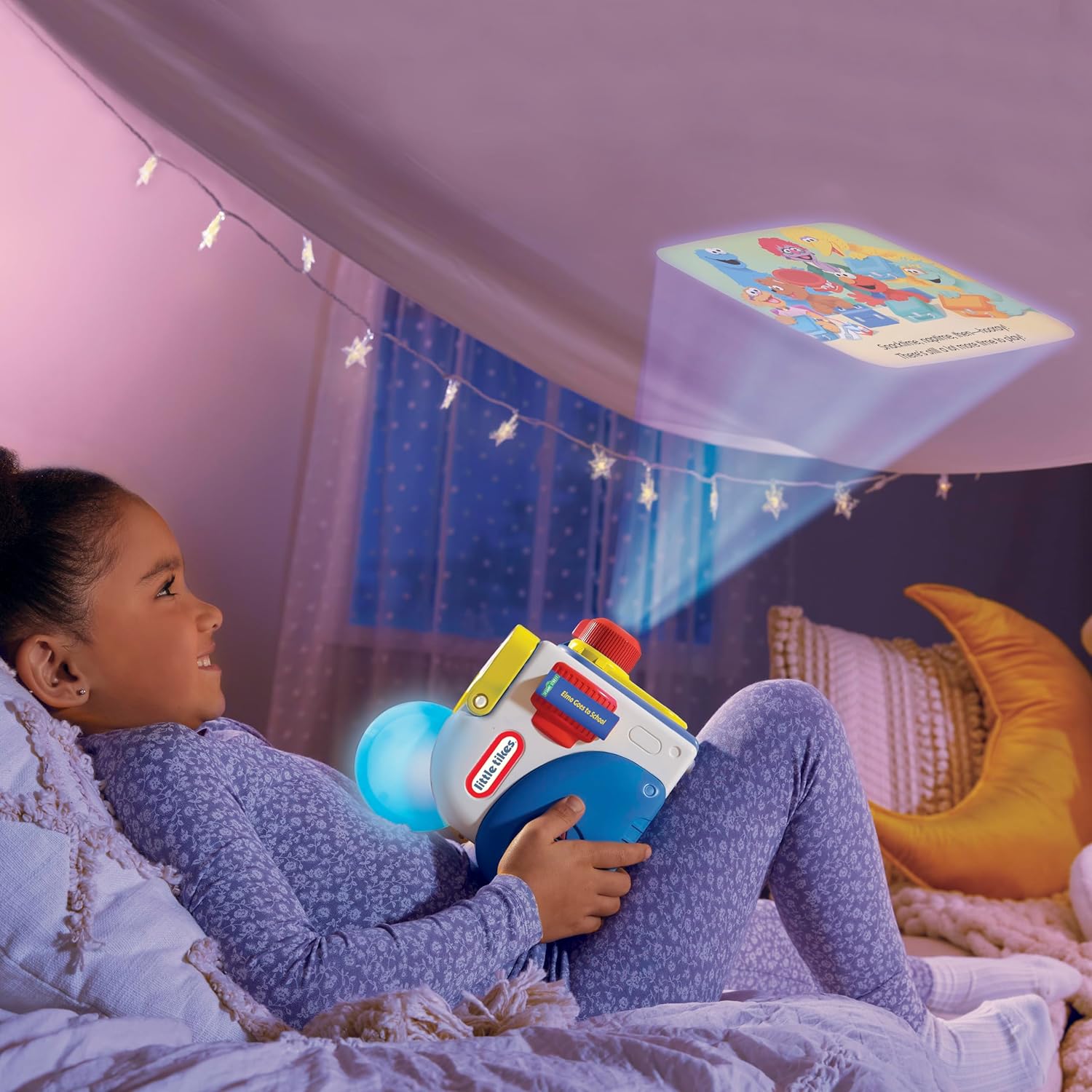 Little Tikes Story Dream Machine Sesame Street Cookie Monster & Friends Story Collection, Storytime, Books, Audio Play Character, Gift and Toy for Toddlers and Kids Girls Boys Ages 3+ - Image 4