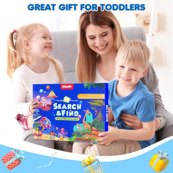 Preschool Learning Activities Search and Find Books, Travel Game for Road Trip Car Airplane, Busy Book Activity Books Birthday Gifts for Kids Ages 3-8 - Image 8