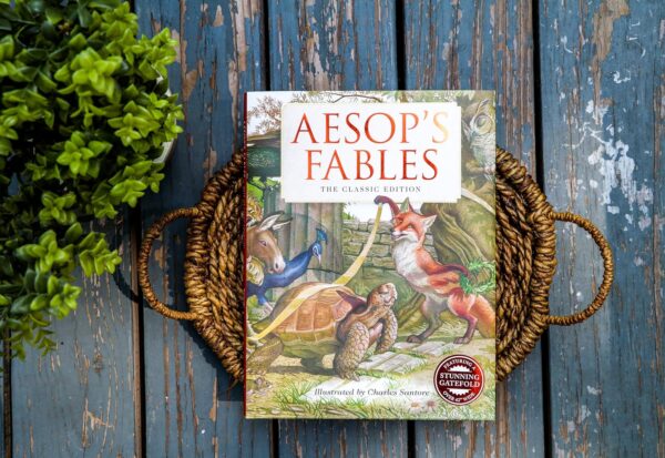 Aesop's Fables Hardcover: The Classic Edition by acclaimed illustrator, Charles Santore (Bedtime Stories With Moral Lessons) (Charles Santore Children's Classics) - Image 4