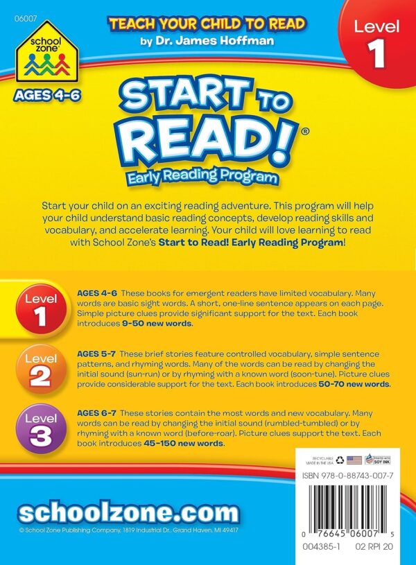 School Zone - Beep, Beep!, Start to Read!® Book Level 1 - Ages 4 to 6, Rhyming, Early Reading, Vocabulary, Simple Sentence Structure, Picture Clues, and More (School Zone Start to Read!® Book Series) - Image 3