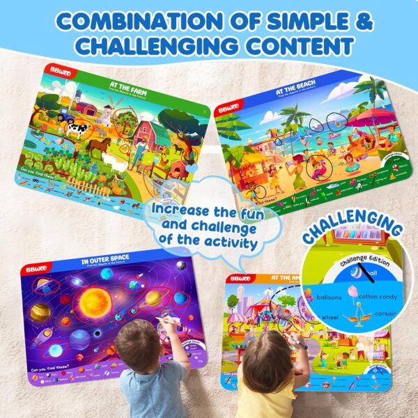 Preschool Learning Activities Search and Find Books, Travel Game for Road Trip Car Airplane, Busy Book Activity Books Birthday Gifts for Kids Ages 3-8 - Image 5