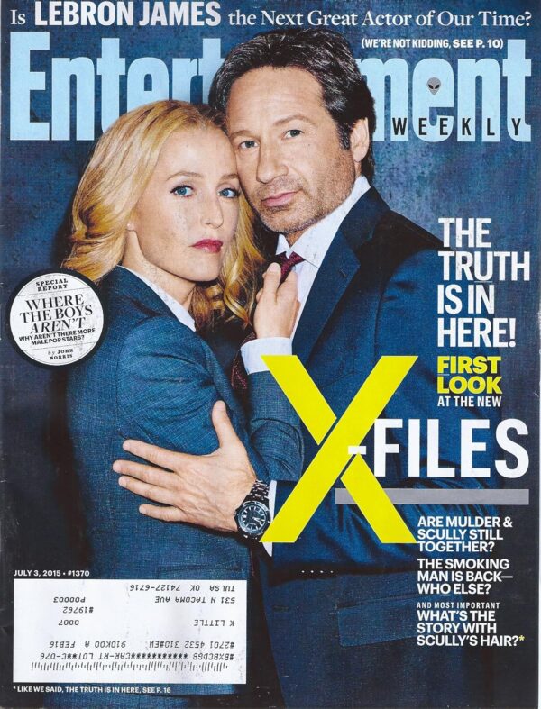 Gillian Anderson & David Duchovny (The X-Files) l Edie Falco l Rachel Platten - Entertainment Weekly Magazine - Image 2