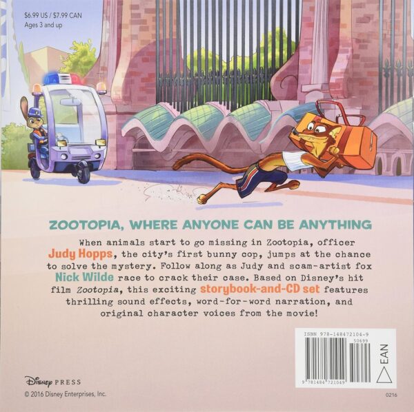 Zootopia Read-Along Storybook & CD (Read-Along Storybook and CD) - Image 3